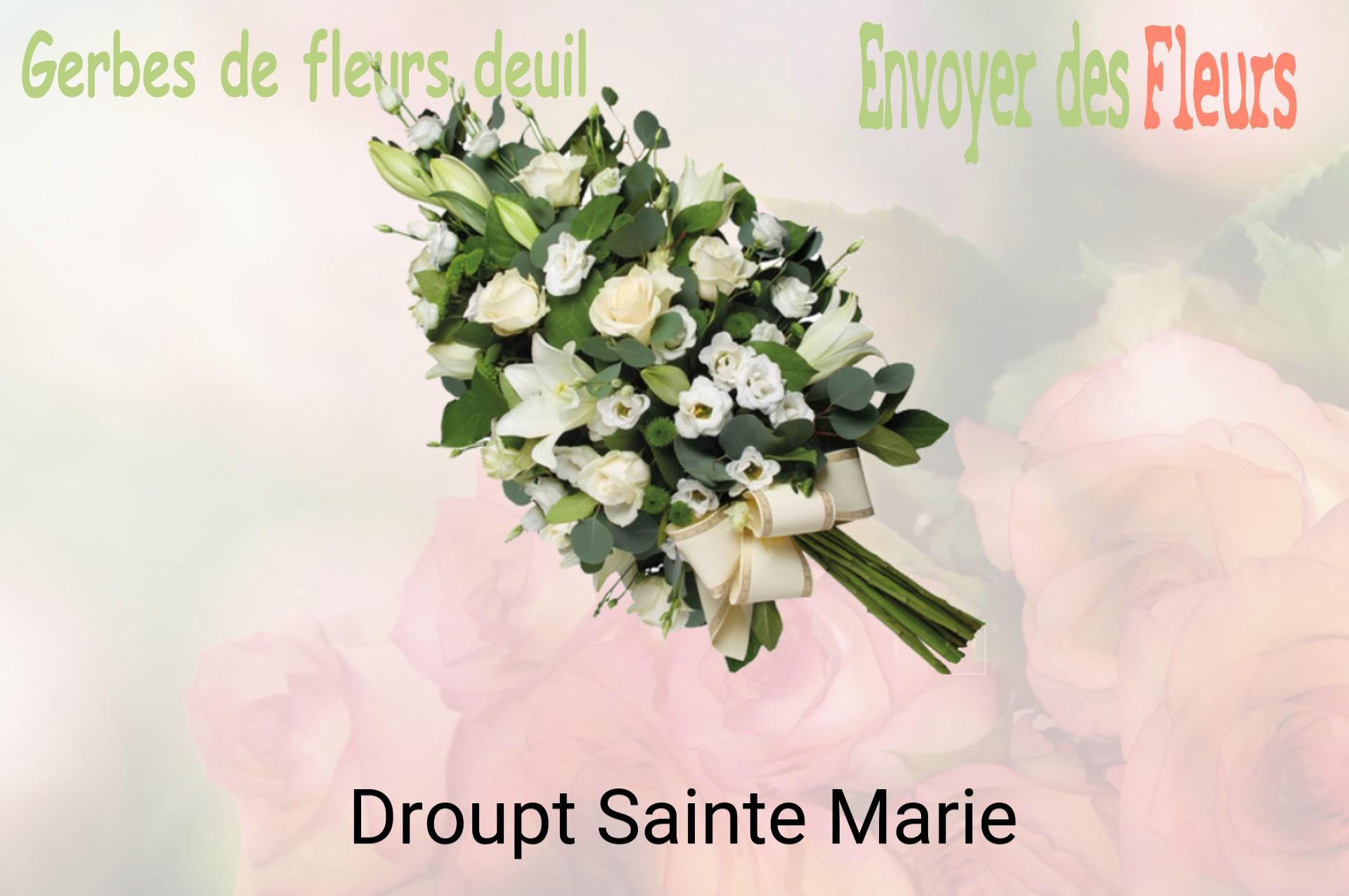 Gerbe de fleurs de deuil livrée à Droupt-Sainte-Marie